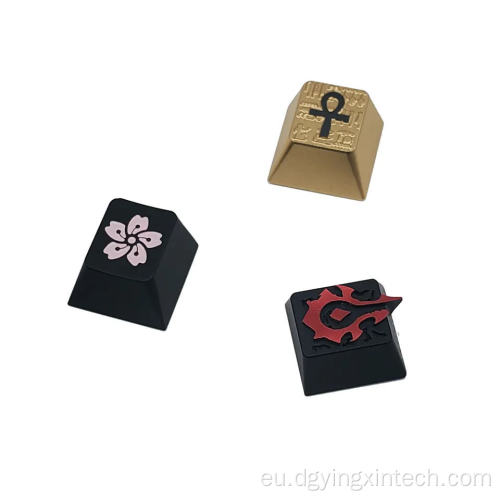 Metalezko Keycap Joko Herdoilgaitza Teklatuko Kasu Aluminio Keycaps